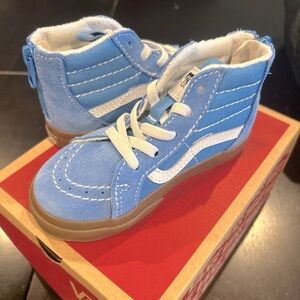 Vans Toddler Blue High Tops Size 8